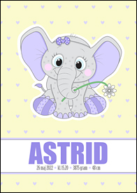 Doptavla - Astrids elefant