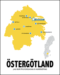 Landskapskarta - Östergötland