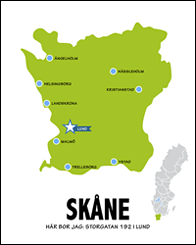 Landskapskarta - Skåne